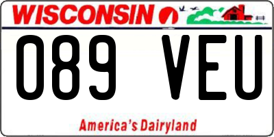 WI license plate 089VEU