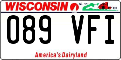 WI license plate 089VFI