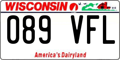 WI license plate 089VFL