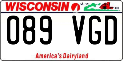 WI license plate 089VGD