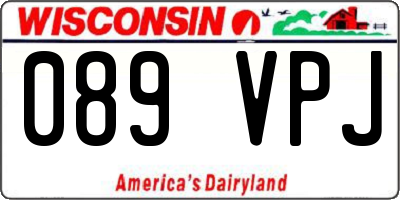 WI license plate 089VPJ