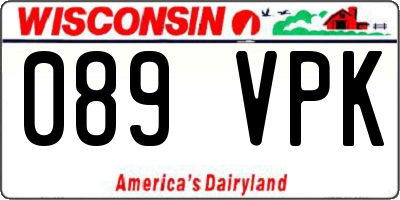 WI license plate 089VPK