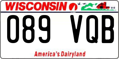 WI license plate 089VQB