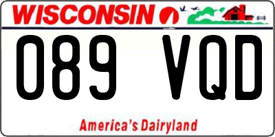 WI license plate 089VQD