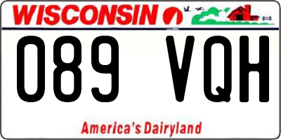 WI license plate 089VQH