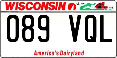 WI license plate 089VQL