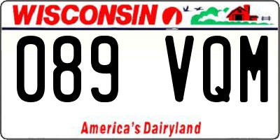 WI license plate 089VQM