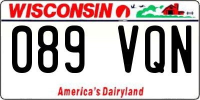 WI license plate 089VQN
