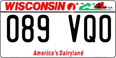 WI license plate 089VQO