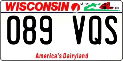 WI license plate 089VQS