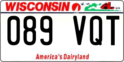 WI license plate 089VQT