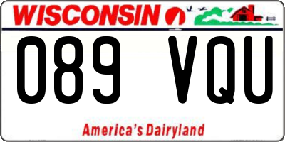 WI license plate 089VQU