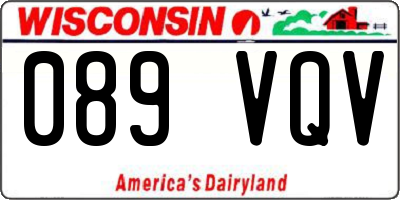 WI license plate 089VQV