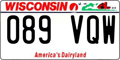 WI license plate 089VQW