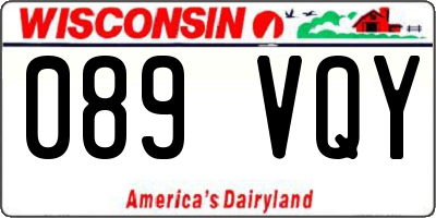 WI license plate 089VQY
