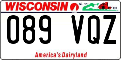 WI license plate 089VQZ