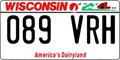 WI license plate 089VRH