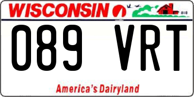 WI license plate 089VRT
