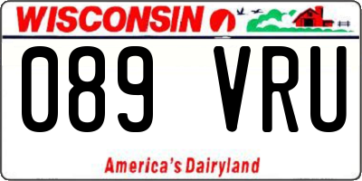 WI license plate 089VRU