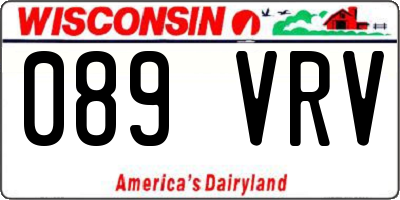 WI license plate 089VRV