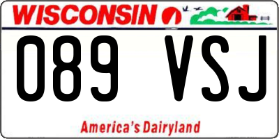 WI license plate 089VSJ