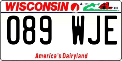 WI license plate 089WJE