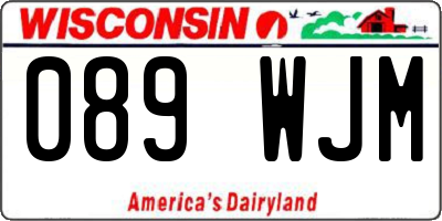 WI license plate 089WJM