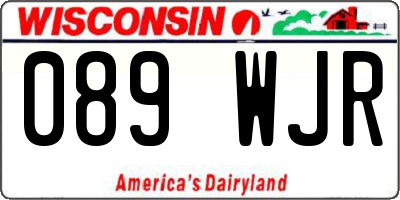 WI license plate 089WJR