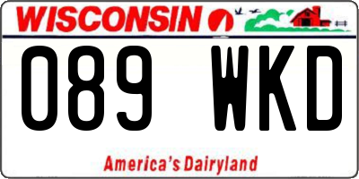 WI license plate 089WKD