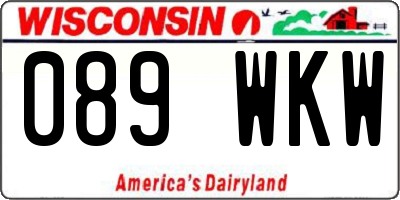 WI license plate 089WKW