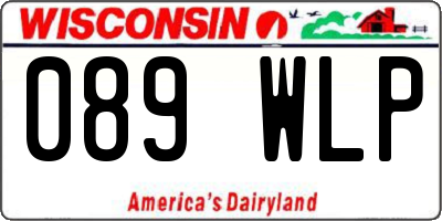 WI license plate 089WLP