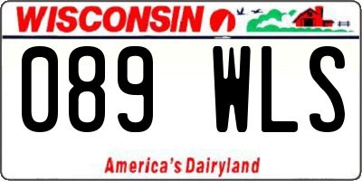 WI license plate 089WLS