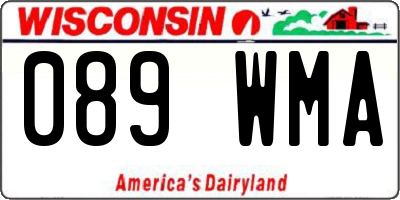 WI license plate 089WMA