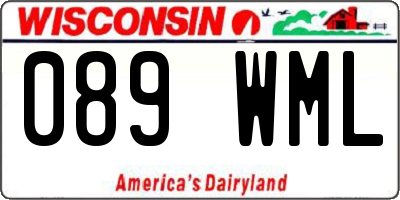 WI license plate 089WML