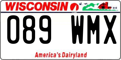 WI license plate 089WMX