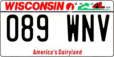 WI license plate 089WNV