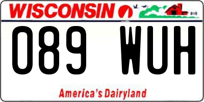 WI license plate 089WUH