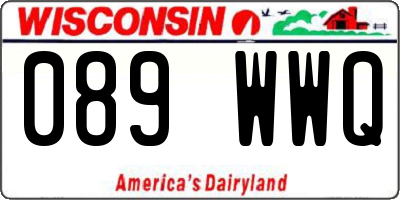 WI license plate 089WWQ