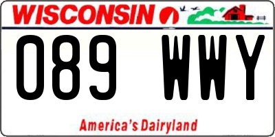 WI license plate 089WWY