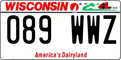 WI license plate 089WWZ