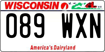 WI license plate 089WXN