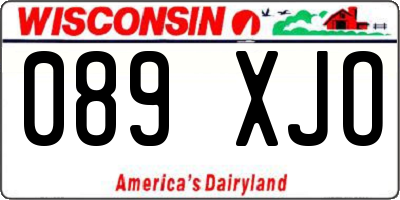 WI license plate 089XJO