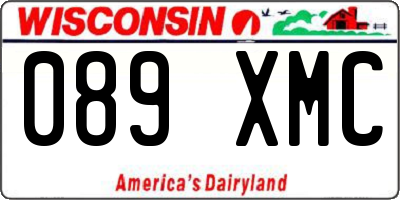 WI license plate 089XMC