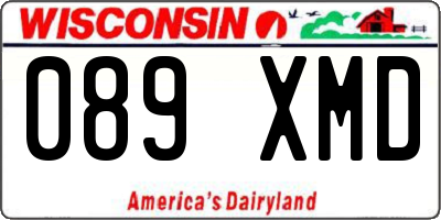 WI license plate 089XMD