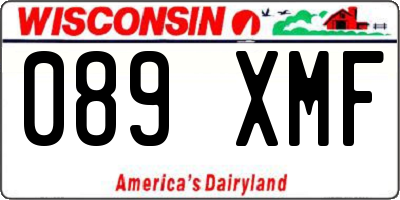 WI license plate 089XMF