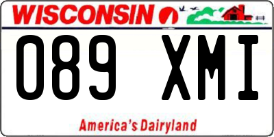 WI license plate 089XMI