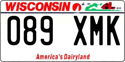 WI license plate 089XMK