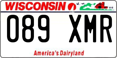 WI license plate 089XMR