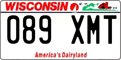 WI license plate 089XMT