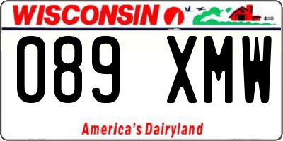WI license plate 089XMW
